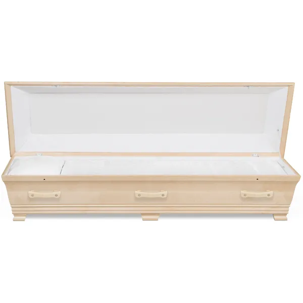 Massiv bjørk kiste innredning