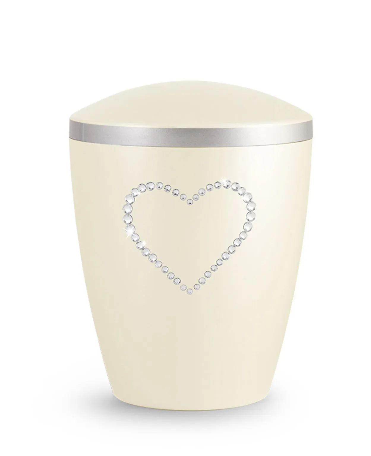 Barneurne med Swarovski-hjerte - Champagne