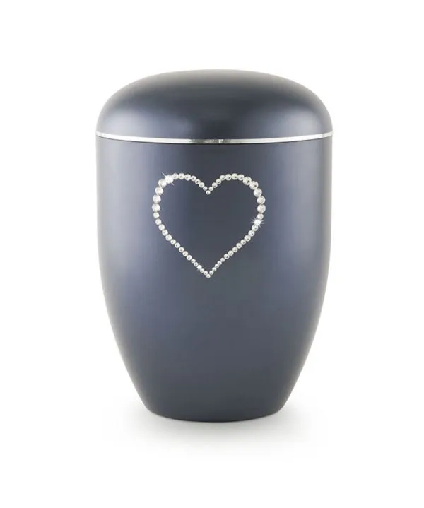 Natururne Crystal Urne - Midnattblå