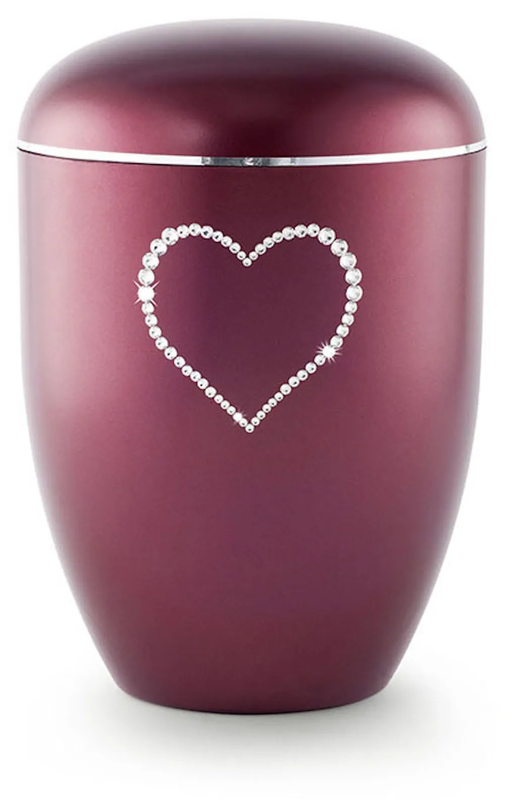 Natururne Crystal Urne - Rød